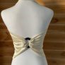 Waistcoat halterneck top  Karen Millen elegant occasion cream size 10 Image 6