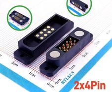 2x4P Magnetic Pogo Pin Connectors Male/Female