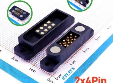 2x4P Magnetic Pogo Pin Connectors Male/Female