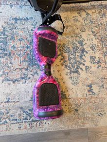Oio Galaxy Purple Hoverboard with seat attachment 6.5", Kids & Teens
