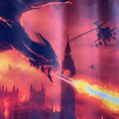 Reign of Fire vinyl cinema banner