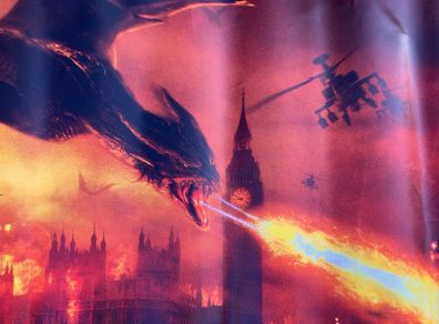 Reign of Fire vinyl cinema banner