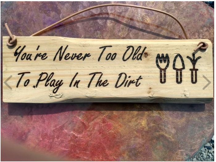 Backyard Garden Wooden Sign - Weed It And Reap