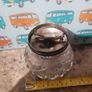 vintage glass sugar bowl with integrated thongs Image 2