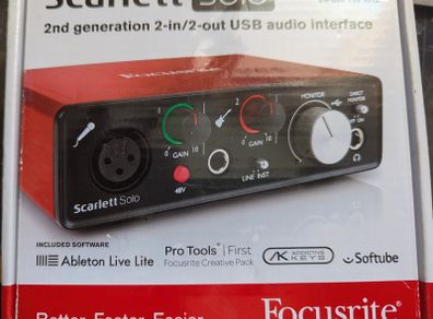 Focusrite Scarlett Solo Interface (2nd Gen)