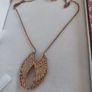 gold angel wings necklace Image 2