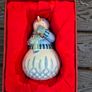 Rare Waterford Crystal Holiday Heirlooms Glass Ornament with box and paperwork Image 2