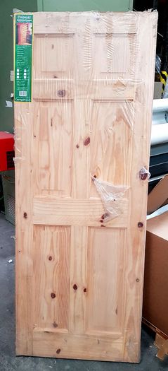 6 Panel Solid Pine Door