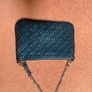 Nine West Black Shoulder Bag with Silver Chain Image 2