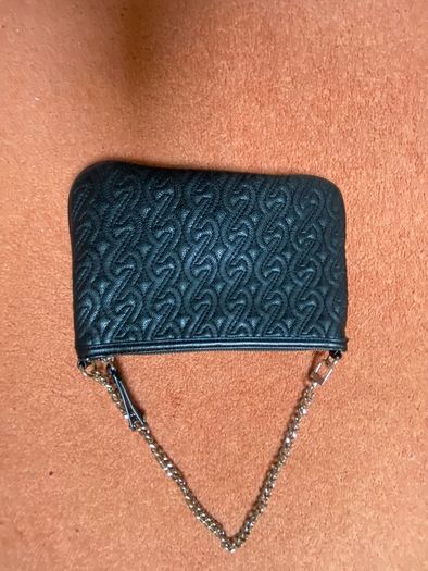 Nine West Black Shoulder Bag with Silver Chain