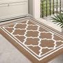 MULTIPLE SIZES/COLOURS AVAILABLE Washable Door Mats Indoor, Dirt Trapper Mat Absorbent Non-Slip Low Profile Doormat for Entrance Inside Kitchen Front Back Door Pets and Dogs 50 x 80 cm Image 3