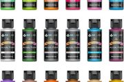 Metallic Acrylic Paint Set 18 Colors Non Toxic Metallic Paints for Artists Beginners Painting on Rocks Crafts Canvas Fabric Wood, Rich Pigment &amp; No Fading, 60ml/Bottle (FREE POSTAGE)