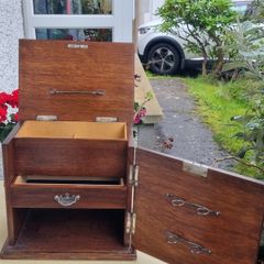 Antique tobacco and pipe cabinet