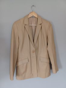 leather blazer size 10