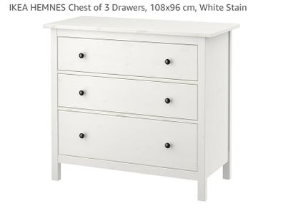 White ikea chest of drawers HEMNES