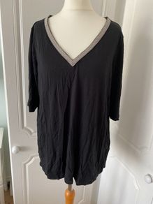 BNWT Black Short Sleeve Top, size 14