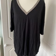BNWT Black Short Sleeve Top, size 14