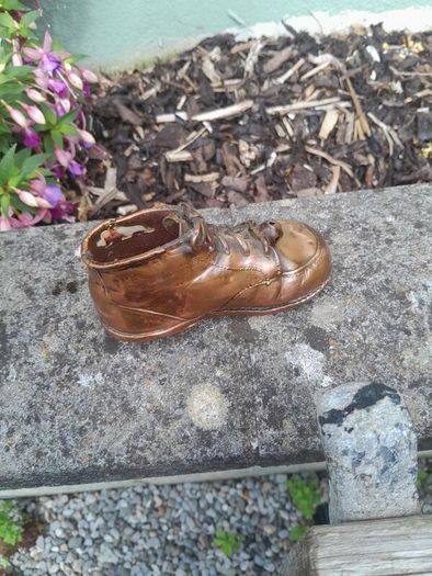 old child copper shoe