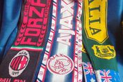 Vintage football scarfs