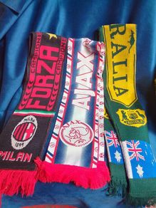 Vintage football scarfs