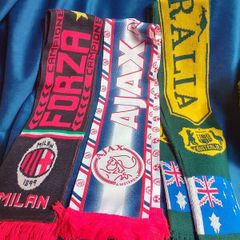 Vintage football scarfs