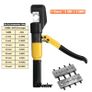 YQK-70 6T Hydraulic Crimping Tool Kit w/ 8 Dies+Carry Case for Wire Lug Cable 4-70mm Image 4