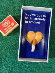 vintage novelty anti-smoking advertisement