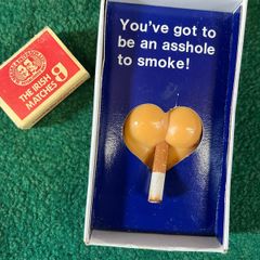 vintage novelty anti-smoking advertisement