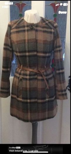 coat Bnwt F&F coat with belt size 12