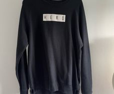 Black Printed Sweatshirt