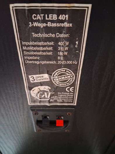 cat leb 401 speakers