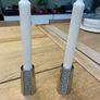 Two Swarovski crystal candle holders luxury table wear Image 2