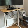 SANODESK Electric Standing Desk, 110 x 54cm, Height Adjustable, Maple Image 4