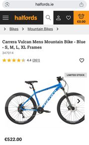 NEW Mountain Bike Carrera Vulcan