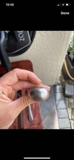 Matt nickel grey knobs and handles for cupboards or doors