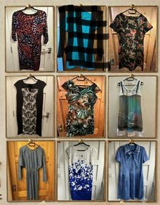 A Bundle of 8 Dresses. Sizes 12/14