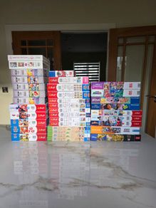 Large Bundle of Jigsaw Puzzles Disney etc