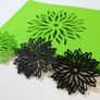 Placemats and Coaster Aster Flower Circle Felt Table Mats Set of 2 Laser Cut Image 3