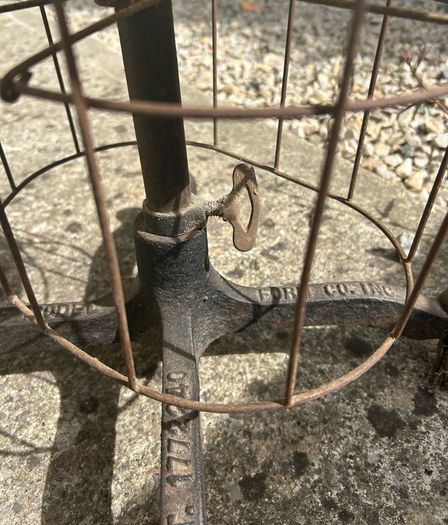 Vintage Wolf Model Dress Form Original Cast Iron Stand
