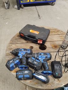Impact gun with drill