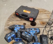 Impact gun with drill
