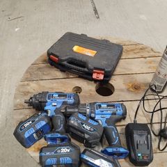 Impact gun with drill