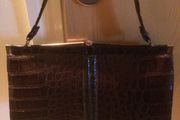 Vintage Crocodile Brown Bag