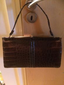 Vintage Crocodile Brown Bag