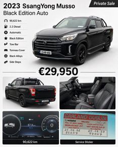 2023 Ssangyoung Musso Black Edition