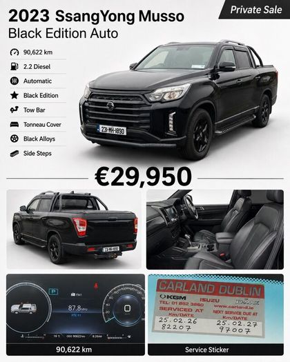 2023 Ssangyoung Musso Black Edition