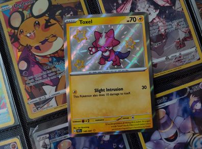 Toxel ! Baby Shiny ! Shiny Rare ! from Paldean Fates Set ! 2024 ! Pokemon Card !