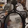 Vintage Wrought Iron free Standing Mirror Image 4