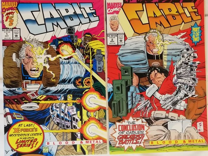 Cable: Blood and Metal #1 and 2 Complete Mini Series Set (1992)