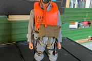 vintage action man Scramble Pilot set &amp; eagle eye figure - complete sets